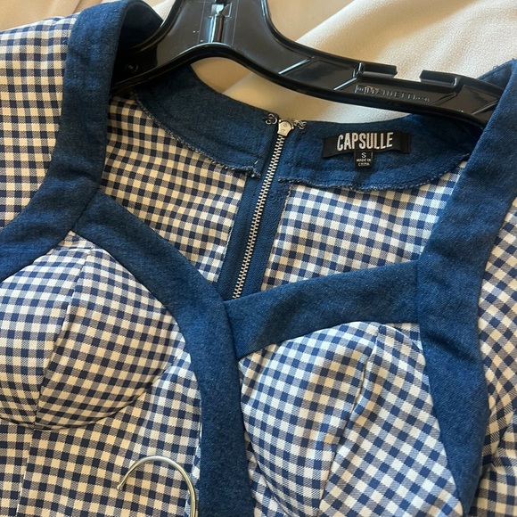 CAPSULE Size S Blue and White Plaid Mini Set - Picture 9 of 9